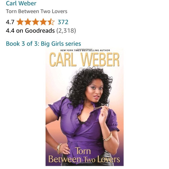BOOK: Torn Between Two Lovers by Carl Weber- hardcover - Picture 2 of 11